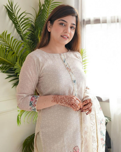 Festival Special  Party Wear 3 Piece Designer Kurti,Pent Dupatta Set